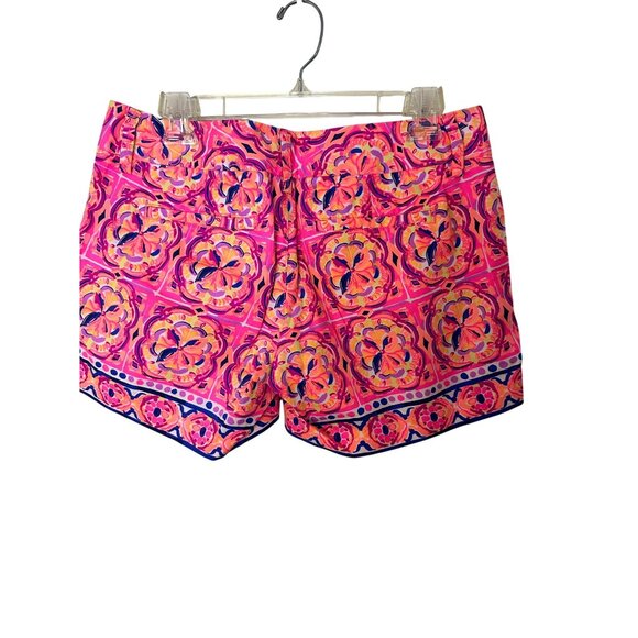 Lilly Pulitzer Callahan Short Size 6 5" Inseam Pink Fusion Rock House Cotton - Picture 3 of 5